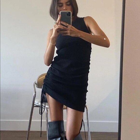 Princess Polly Dresses & Skirts - Princess Polly Black Sleeveless Military Minds Bodycon Dress XXS